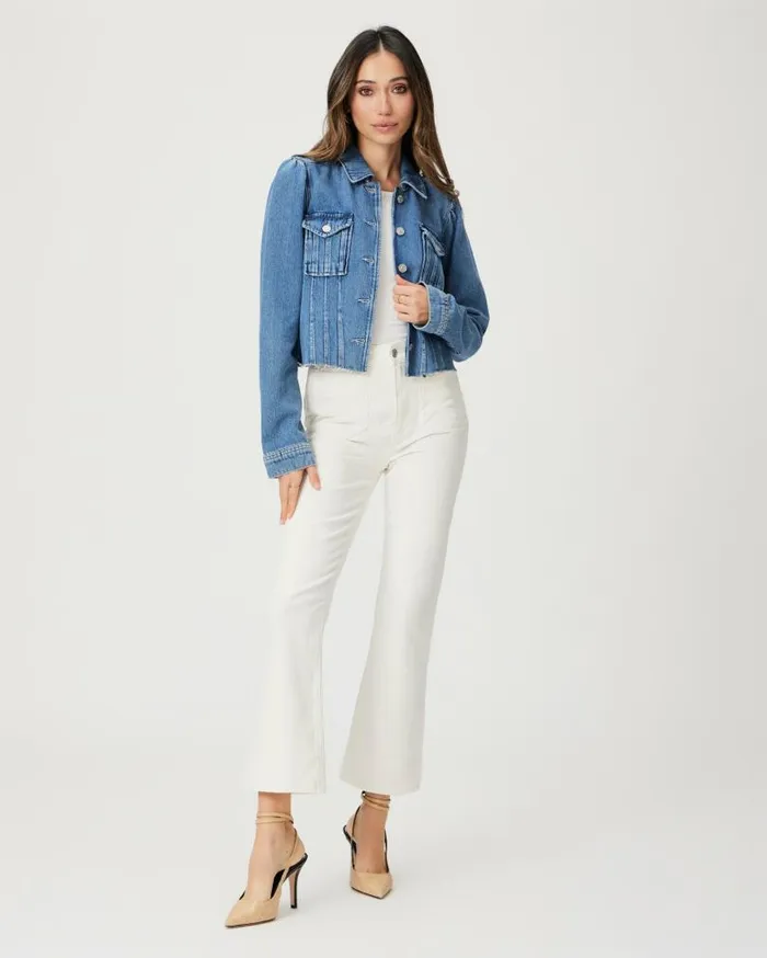 PAIGE Jackets and Coats Women Cropped Pacey Denim Jacket 8211 Selah PAIGE Jackets and Coats Women Cropped Pacey Denim Jacket 8211 Selah