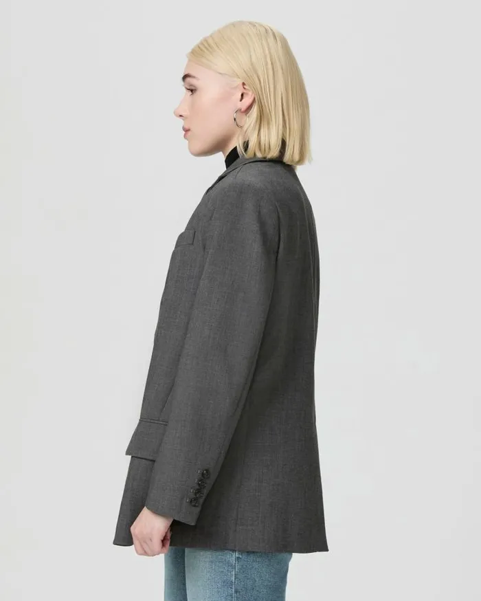 PAIGE Jackets and Coats Women Sarto Blazer Petite 8211 Charcoal