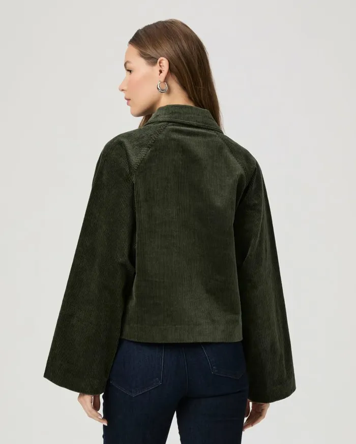 PAIGE Jackets and Coats Women Tylee Jacket 8211 Dark Fern Green Corduroy