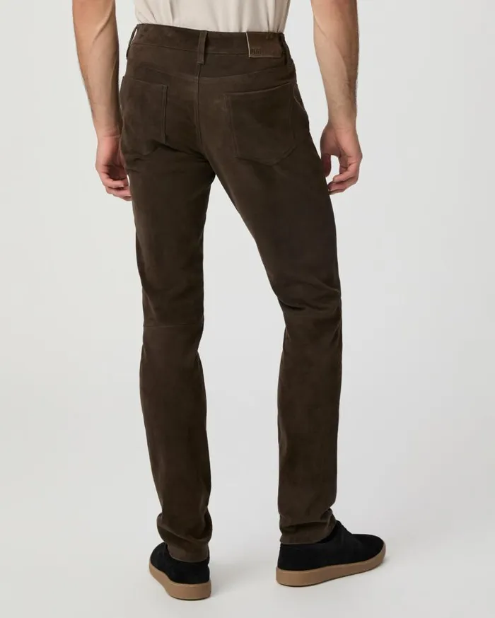 PAIGE Pants and Joggers Men Icon Capsule Lennox Slim Pant 8211 Dark Arrowhead Suede