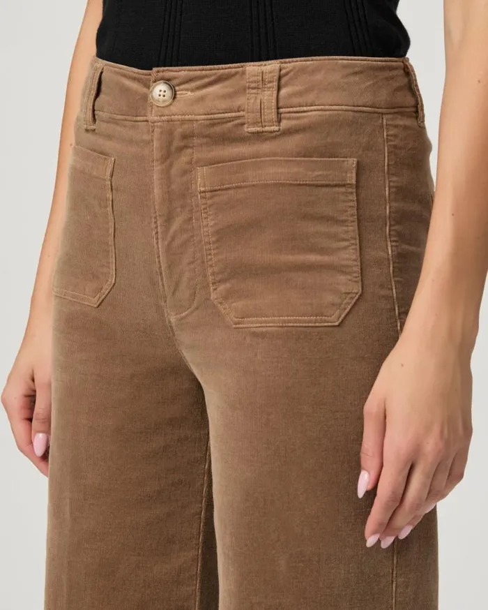 PAIGE Pants Women Sasha 32 Inch Wide Leg Pant 8211 Burnt Sugar Corduory PAIGE Pants Women Sasha 32 Inch Wide Leg Pant 8211 Burnt Sugar Corduory