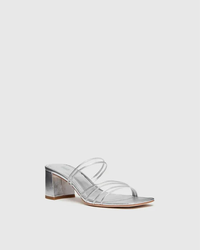 PAIGE Sandals Women Esme Sandal 8211 Silver Leather PAIGE Sandals Women Esme Sandal 8211 Silver Leather