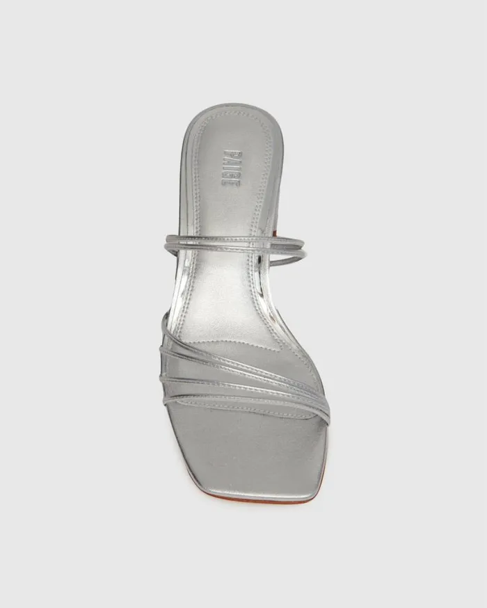 PAIGE Sandals Women Esme Sandal 8211 Silver Leather PAIGE Sandals Women Esme Sandal 8211 Silver Leather