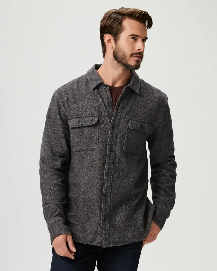 PAIGE Shirts Men Wilbur Overshirt 8211 Sapphire Coast