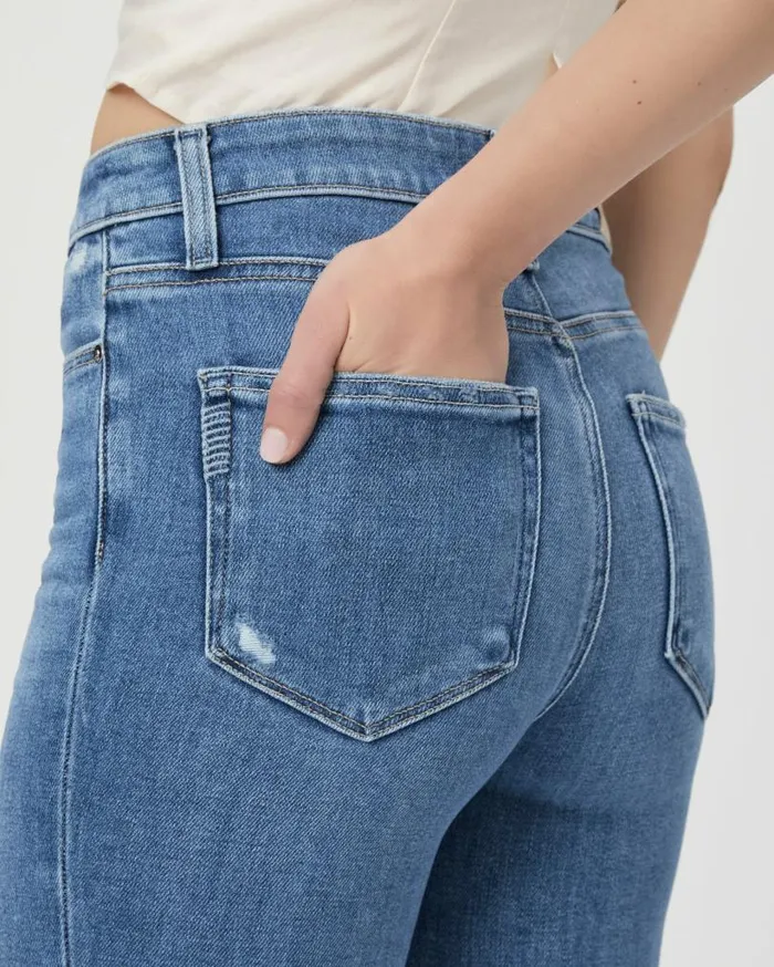 PAIGE Straight Women Cindy Straight Jean 8211 Flamenco Distressed PAIGE Straight Women Cindy Straight Jean 8211 Flamenco Distressed
