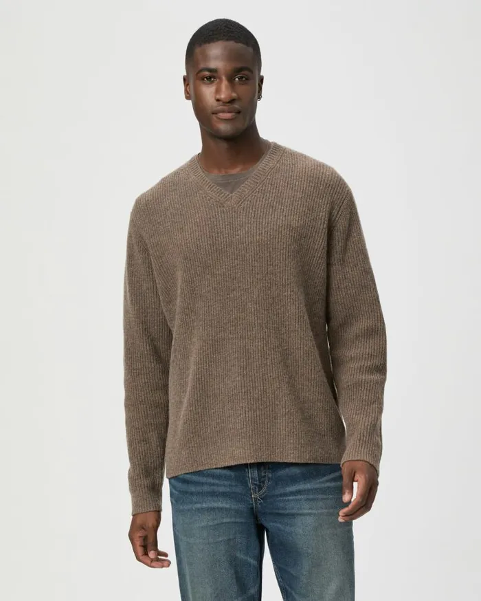 PAIGE Sweaters and Sweatshirts Men Roth Sweater 8211 Dark Dusty Trail