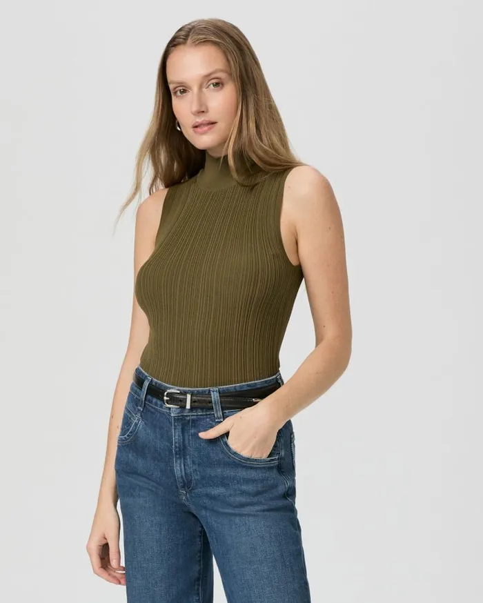 PAIGE Sweaters and Sweatshirts Women Brin Sweater Tank 8211 Spanish Moss