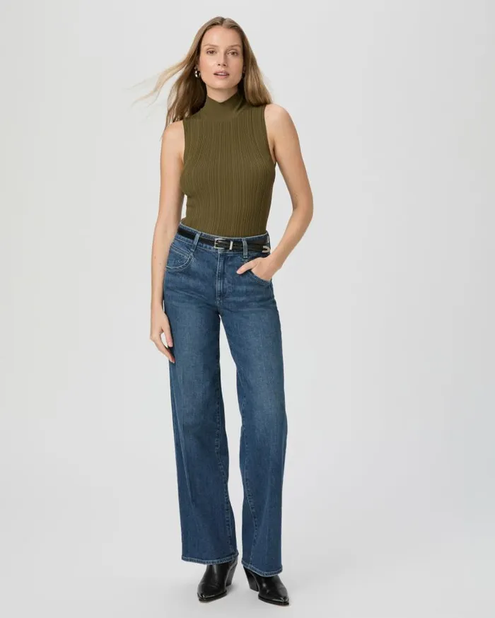 PAIGE Sweaters and Sweatshirts Women Brin Sweater Tank 8211 Spanish Moss PAIGE Sweaters and Sweatshirts Women Brin Sweater Tank 8211 Spanish Moss