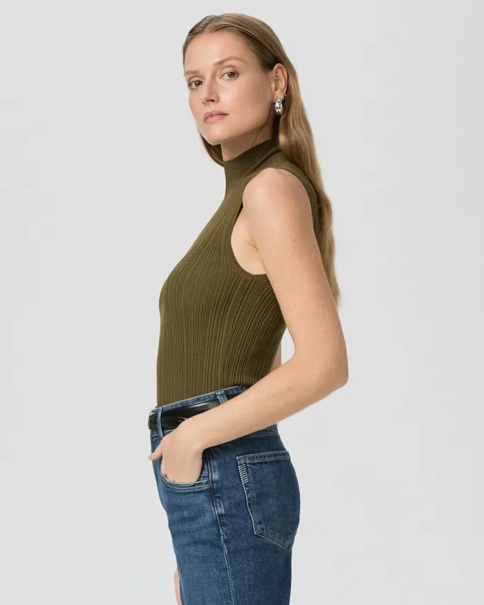 PAIGE Sweaters and Sweatshirts Women Brin Sweater Tank 8211 Spanish Moss PAIGE Sweaters and Sweatshirts Women Brin Sweater Tank 8211 Spanish Moss