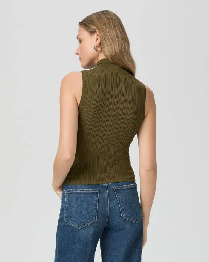 PAIGE Sweaters and Sweatshirts Women Brin Sweater Tank 8211 Spanish Moss PAIGE Sweaters and Sweatshirts Women Brin Sweater Tank 8211 Spanish Moss