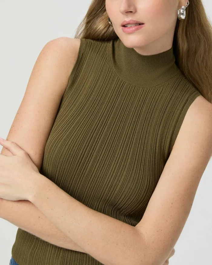 PAIGE Sweaters and Sweatshirts Women Brin Sweater Tank 8211 Spanish Moss PAIGE Sweaters and Sweatshirts Women Brin Sweater Tank 8211 Spanish Moss