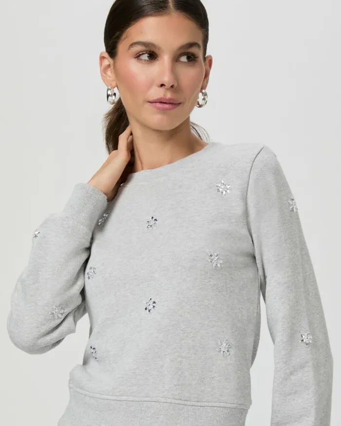 PAIGE Sweaters and Sweatshirts Women Ordenna Sweatshirt 8211 Heather Grey PAIGE Sweaters and Sweatshirts Women Ordenna Sweatshirt 8211 Heather Grey