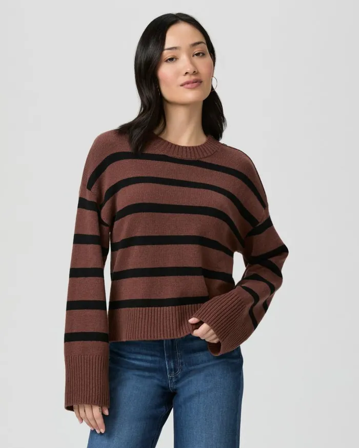 PAIGE Sweaters and Sweatshirts Women Zofia Sweater 8211 French Press Multi Wool PAIGE Sweaters and Sweatshirts Women Zofia Sweater 8211 French Press Multi Wool