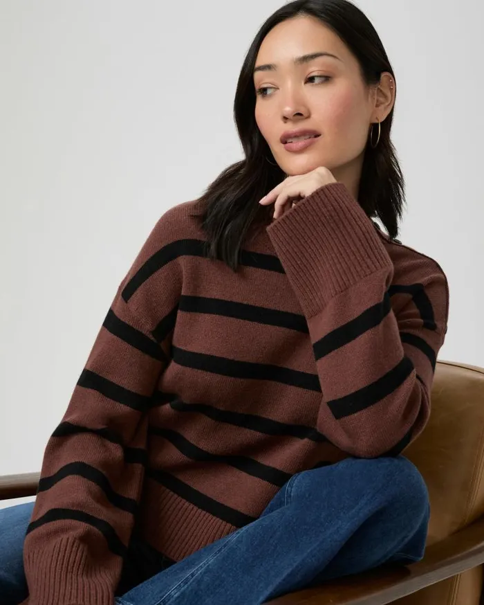 PAIGE Sweaters and Sweatshirts Women Zofia Sweater 8211 French Press Multi Wool