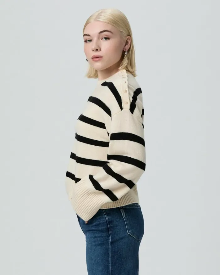 PAIGE Sweaters and Sweatshirts Women Zofia Sweater Petite 8211 Latte Foam Multi
