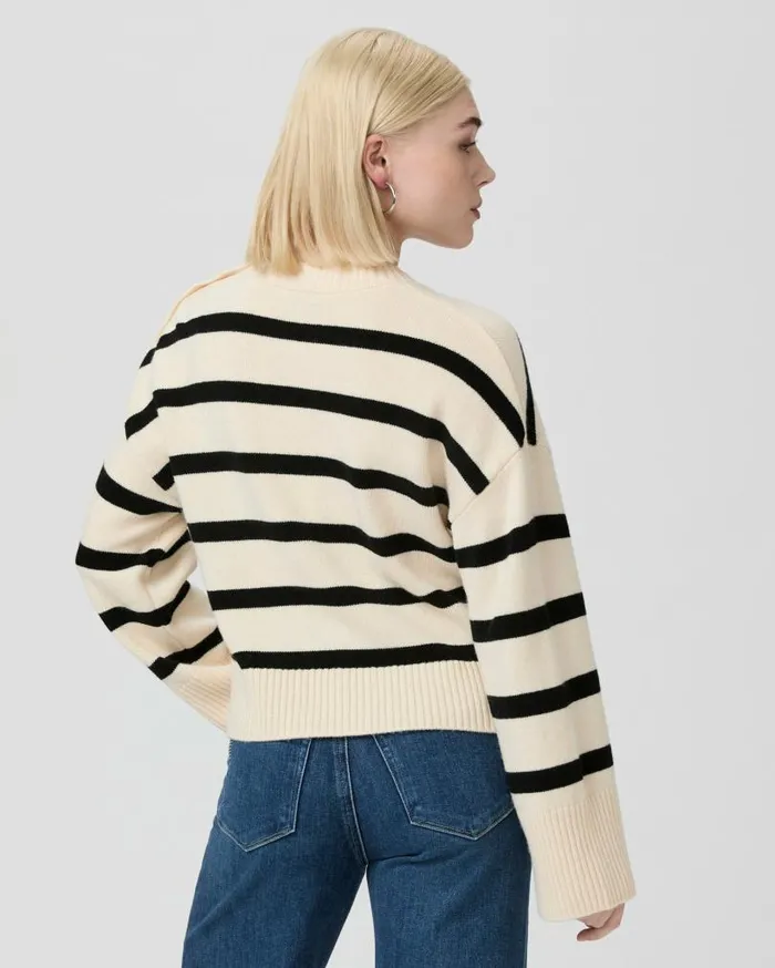 PAIGE Sweaters and Sweatshirts Women Zofia Sweater Petite 8211 Latte Foam Multi