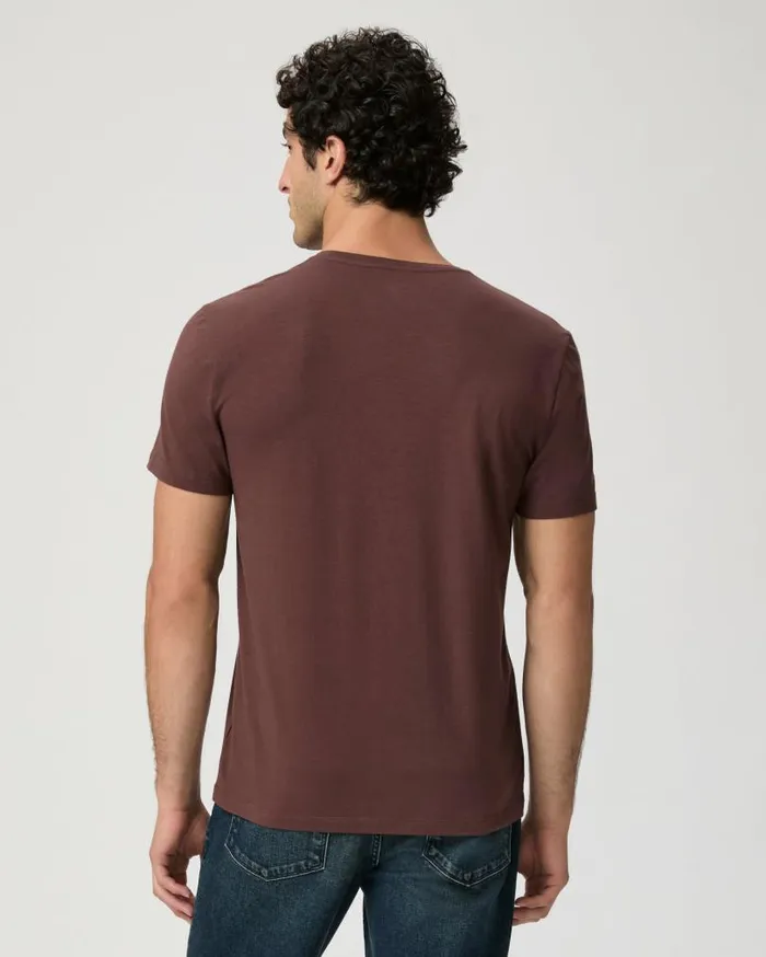 PAIGE Tees Men Cash Crew Tee 8211 Midnight Bordeaux PAIGE Tees Men Cash Crew Tee 8211 Midnight Bordeaux