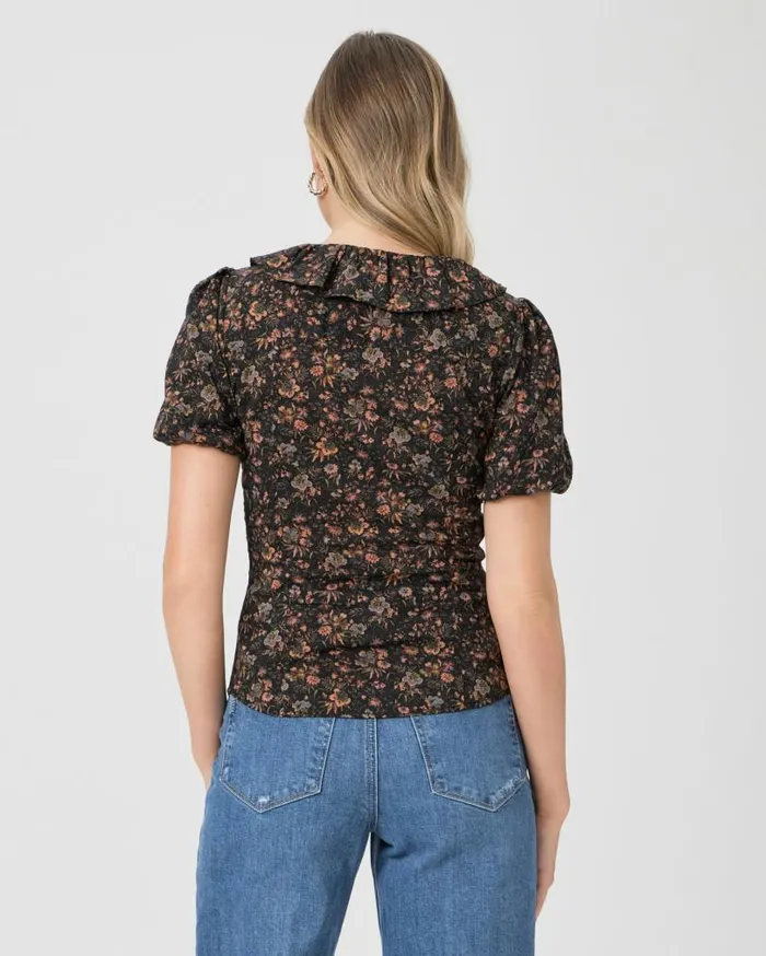 PAIGE Tops and Blouses Women Adara Top 8211 Black Multi PAIGE Tops and Blouses Women Adara Top 8211 Black Multi