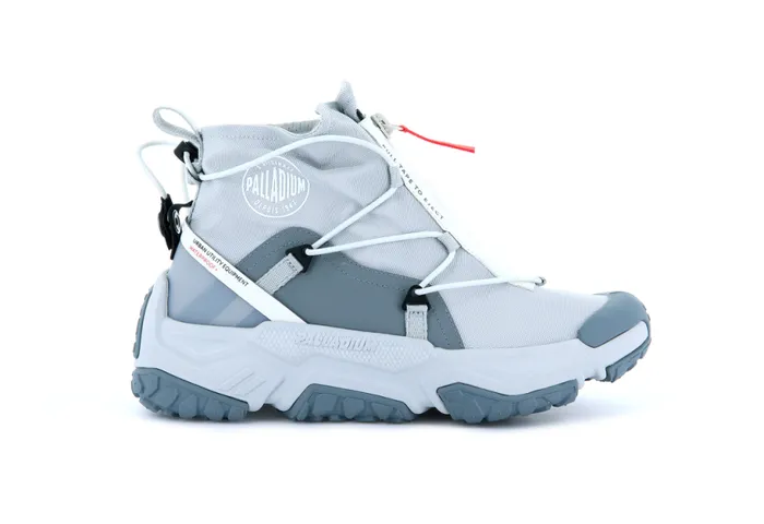 PALLADIUM OFFGRID HI ZIP WATERPROOF Glacier Grey Kids Sneakers