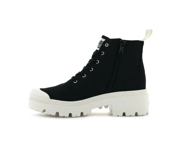 PALLADIUM PALLABASE TWILL Black Women Boots PALLADIUM PALLABASE TWILL Black Women Boots