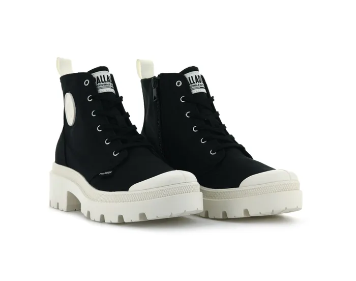 PALLADIUM PALLABASE TWILL Black Women Boots PALLADIUM PALLABASE TWILL Black Women Boots