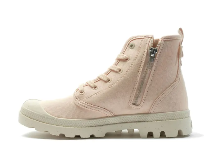 PALLADIUM PAMPA HI ZIP ORGANIC Peaskin Women Boots PALLADIUM PAMPA HI ZIP ORGANIC Peaskin Women Boots