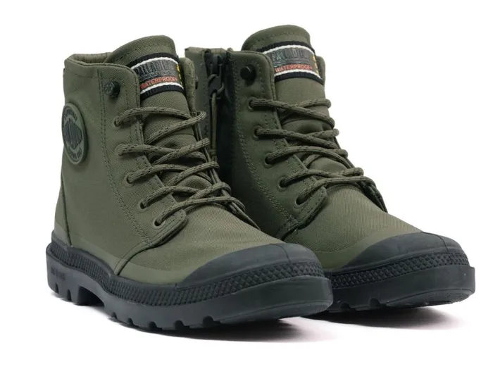 PALLADIUM PAMPA RCYL LTWPZIP Olive Night Men Boots