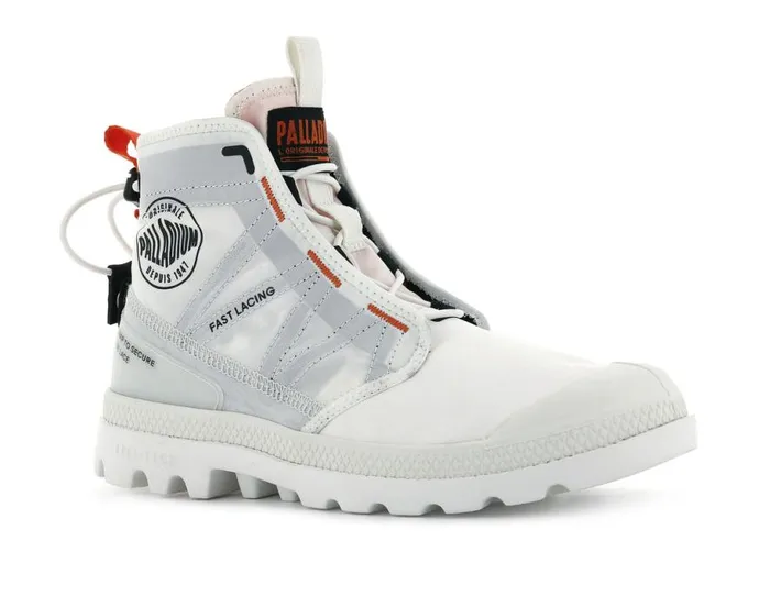 PALLADIUM PAMPA TRAVEL LITE Star White Women Boots PALLADIUM PAMPA TRAVEL LITE Star White Women Boots