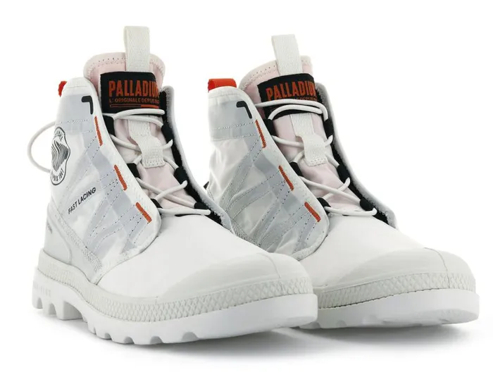 PALLADIUM PAMPA TRAVEL LITE Star White Women Boots PALLADIUM PAMPA TRAVEL LITE Star White Women Boots