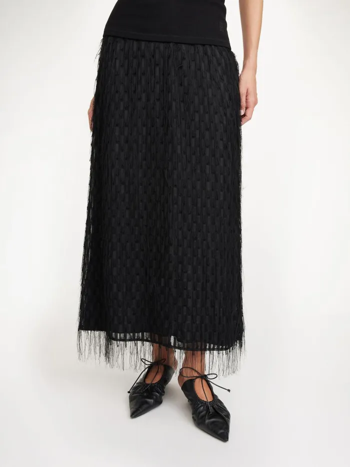 Palome Maxi Skirt Black Women By Malene Birger Skirts