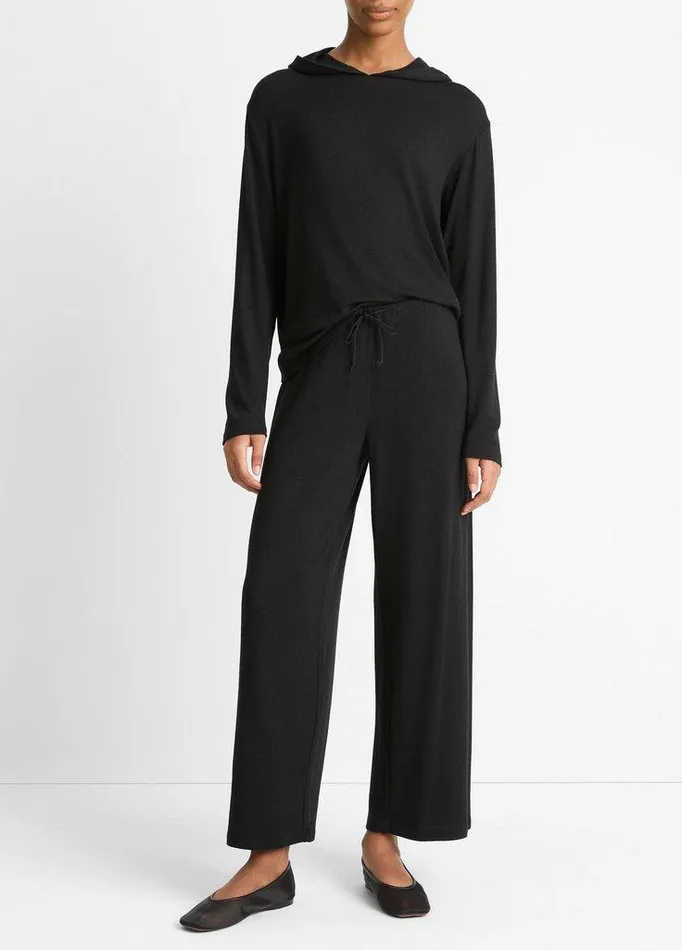 Pants and Shorts Women Vince Cropped Lounge Pant Black