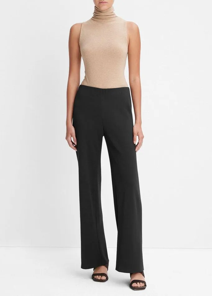 Pants and Shorts Women Vince HighWaist Crepe Bias Pant Black
