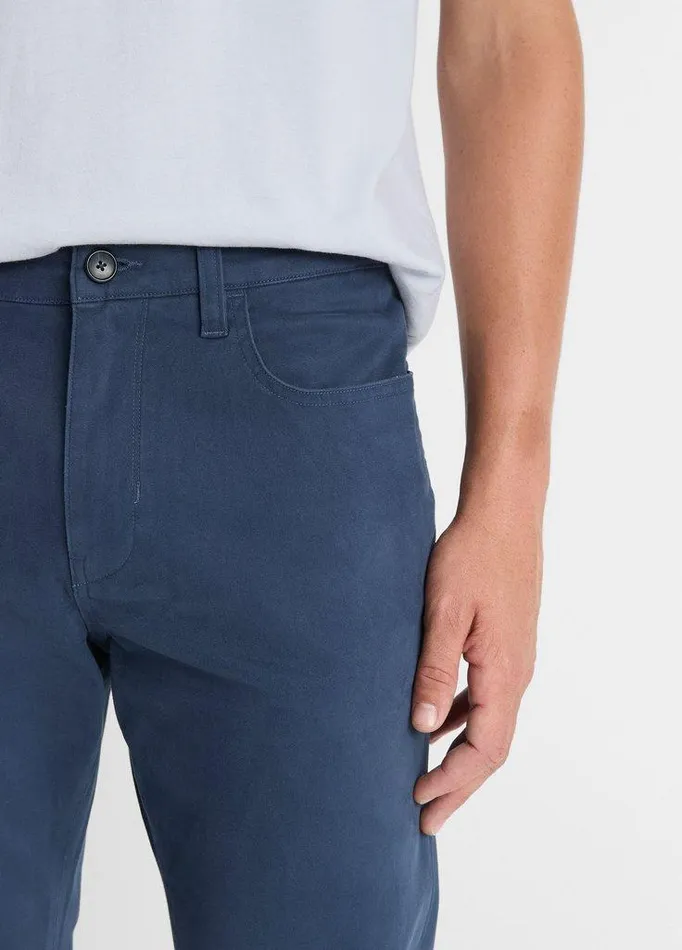Pants Men Vince Dylan Slim 5Pocket Peached StretchCotton Pant Washed Ink