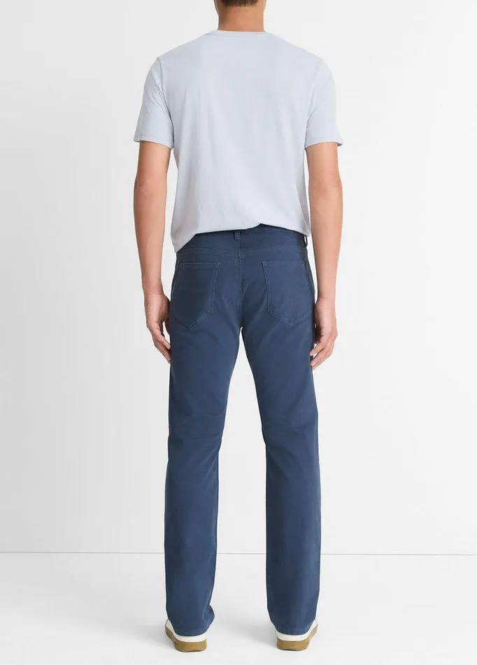 Pants Men Vince Dylan Slim 5Pocket Peached StretchCotton Pant Washed Ink