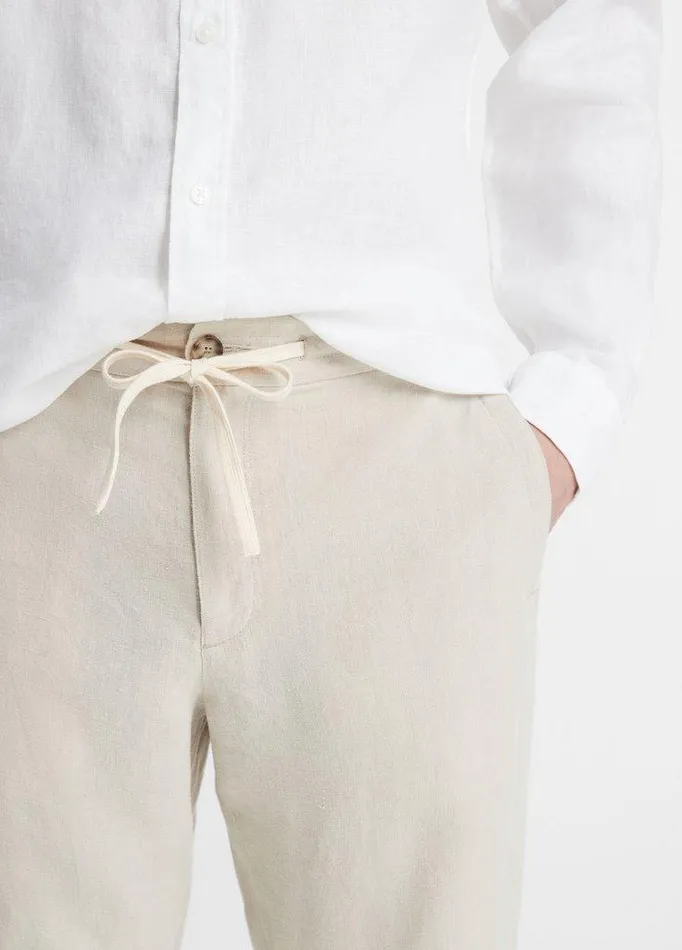 Pants Men Vince Lightweight Hemp Pant Pumice Rock