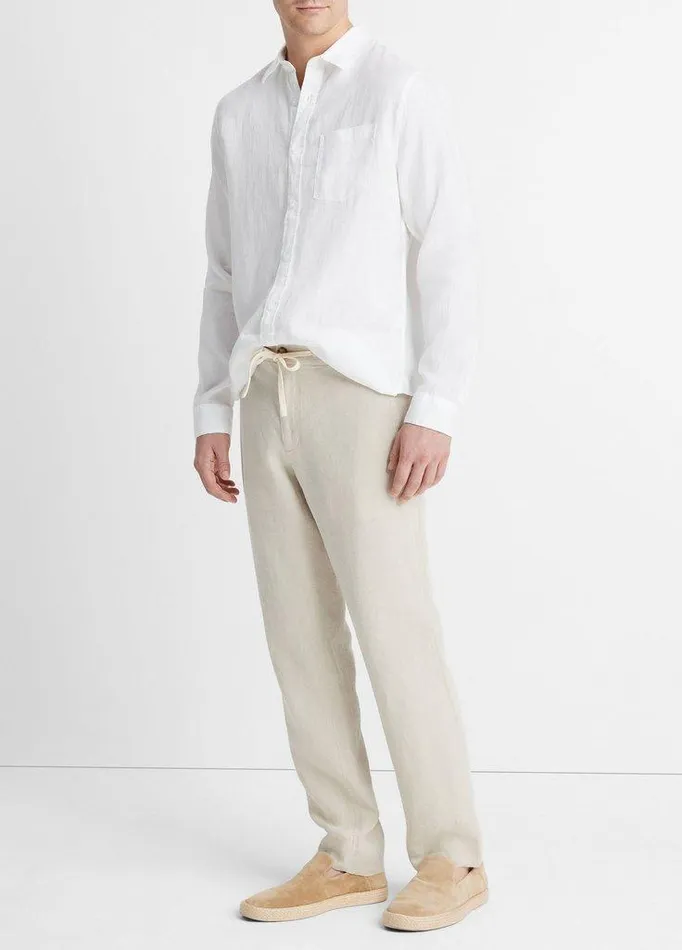 Pants Men Vince Lightweight Hemp Pant Pumice Rock