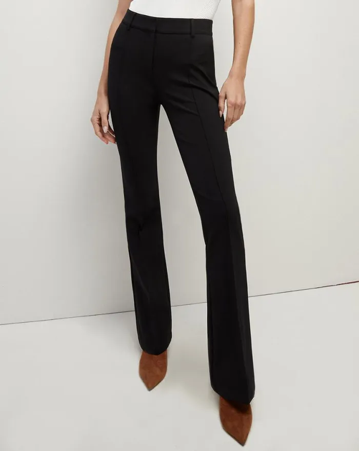Pants Shop Veronica Beard Hibiscus Scuba Pant Black