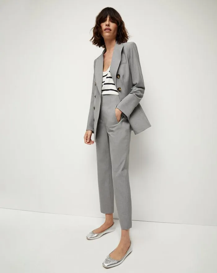Pants Shop Veronica Beard Stila Pant Heather Grey