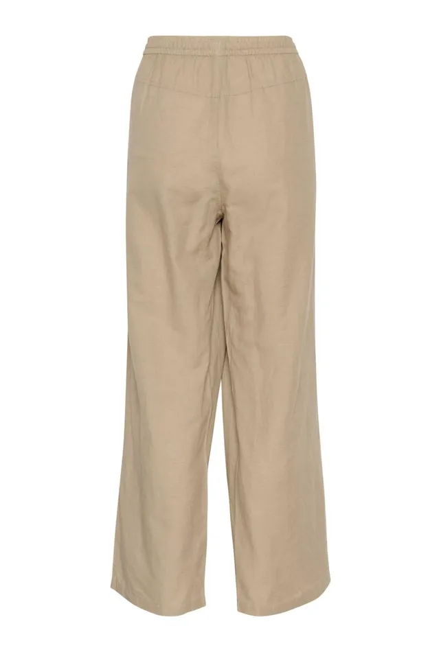 Pants Women CULTURE CUazemina Linen Trousers Dune