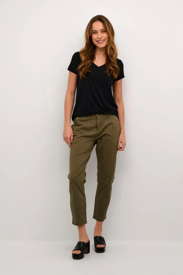 Pants Women CULTURE CUbrita Trousers Burnt Olive
