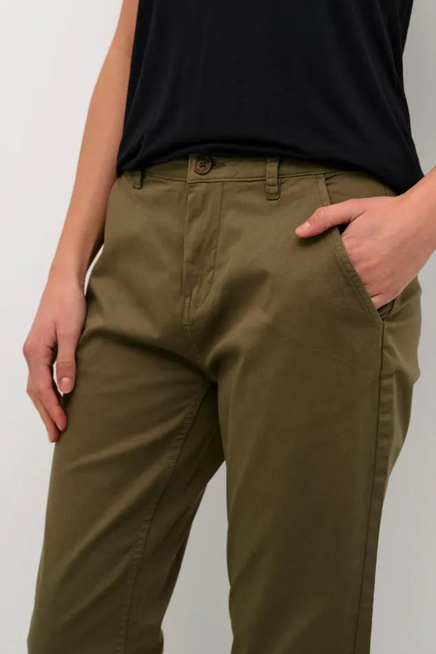 Pants Women CULTURE CUbrita Trousers Burnt Olive