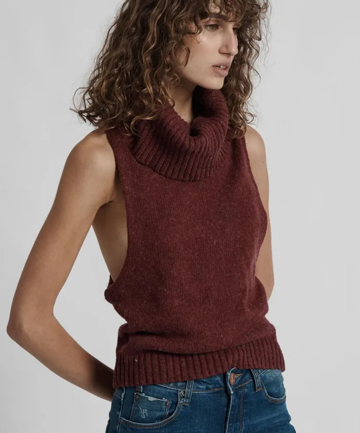 PARISIENNE ROLL NECK TOP Women One Teaspoon Tops PARISIENNE ROLL NECK TOP Women One Teaspoon Tops