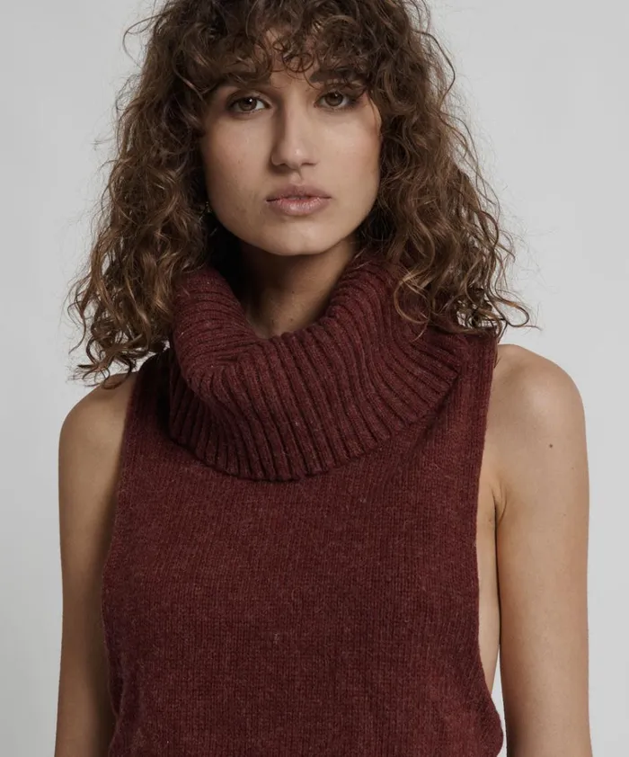 PARISIENNE ROLL NECK TOP Women One Teaspoon Tops PARISIENNE ROLL NECK TOP Women One Teaspoon Tops