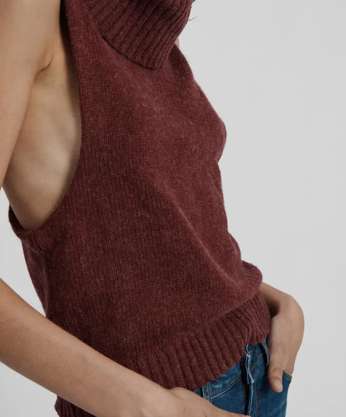 PARISIENNE ROLL NECK TOP Women One Teaspoon Tops PARISIENNE ROLL NECK TOP Women One Teaspoon Tops
