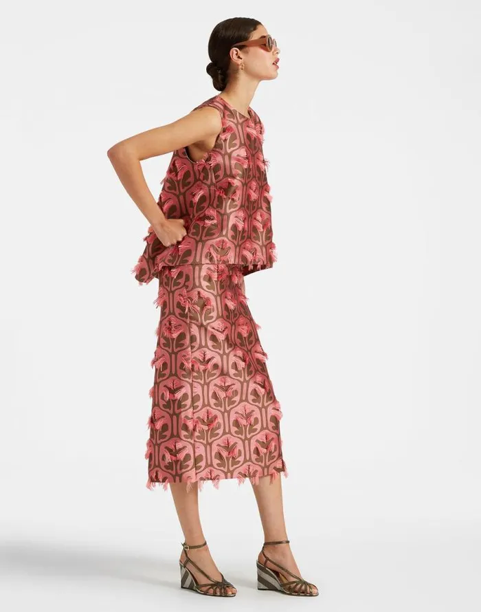 Pencil Skirt Grove Kakipink Women La Double J Skirts