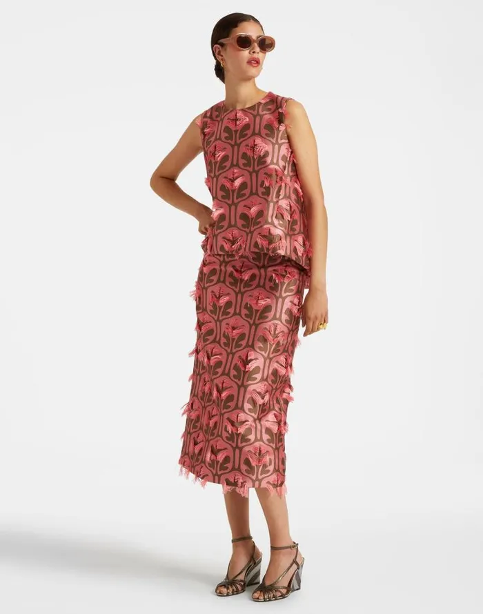 Pencil Skirt Grove Kakipink Women La Double J Skirts Pencil Skirt Grove Kakipink Women La Double J Skirts