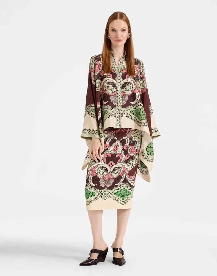 Pencil Skirt Portal Place Brown Women La Double J Skirts Pencil Skirt Portal Place Brown Women La Double J Skirts