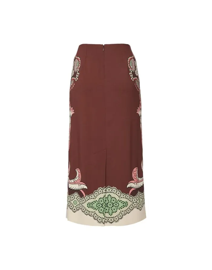 Pencil Skirt Portal Place Brown Women La Double J Skirts Pencil Skirt Portal Place Brown Women La Double J Skirts