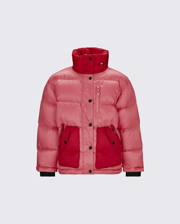 Perfect Moment Jackets Maes Quilted Down Jacket Peach Pink 8211 Kids