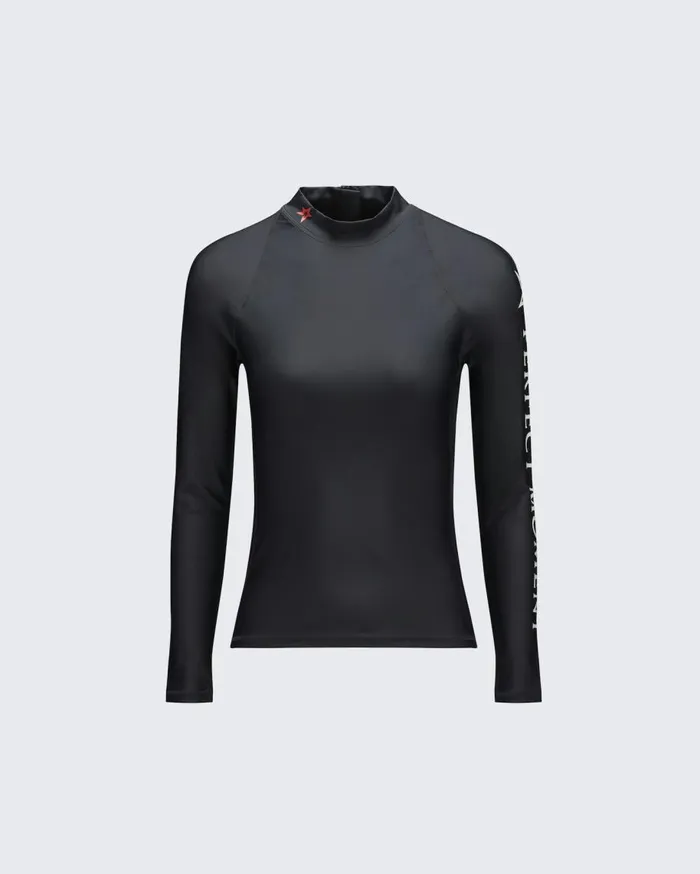 Perfect Moment Swim Tempest Rash Guard Top Black 8211 Women